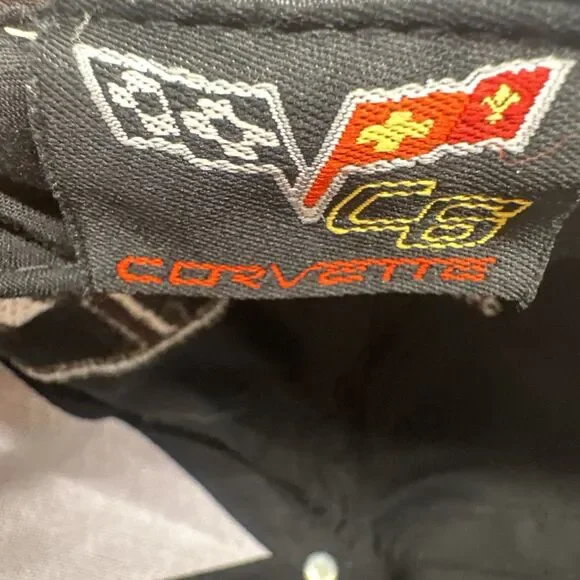 Rare GM Chevrolet Corvette C6 Offical Embroidered Black Hat Strap Back